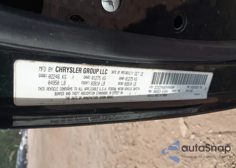 2013 Dodge Challenger Rallye Redline from USA, damaged, VIN 2C3CDYAG0DH544984